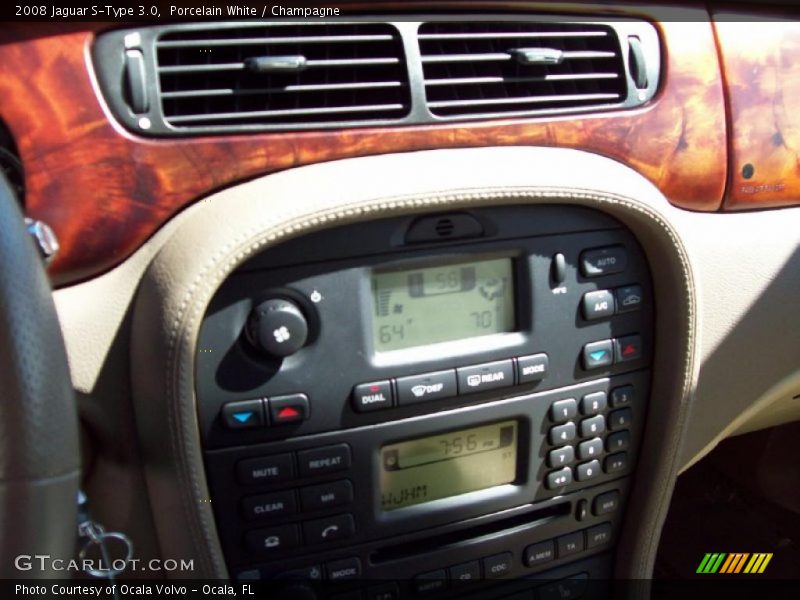 Porcelain White / Champagne 2008 Jaguar S-Type 3.0