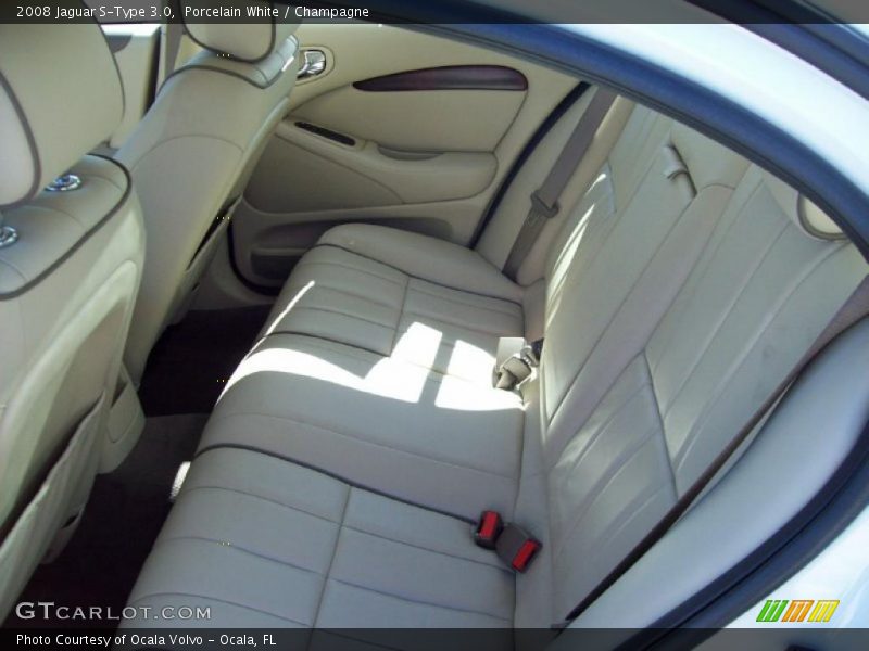 Porcelain White / Champagne 2008 Jaguar S-Type 3.0