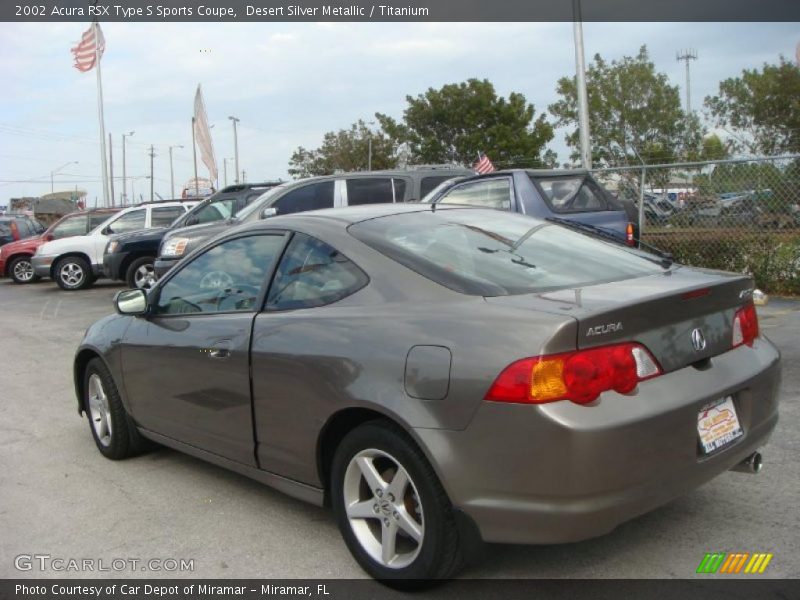 Desert Silver Metallic / Titanium 2002 Acura RSX Type S Sports Coupe