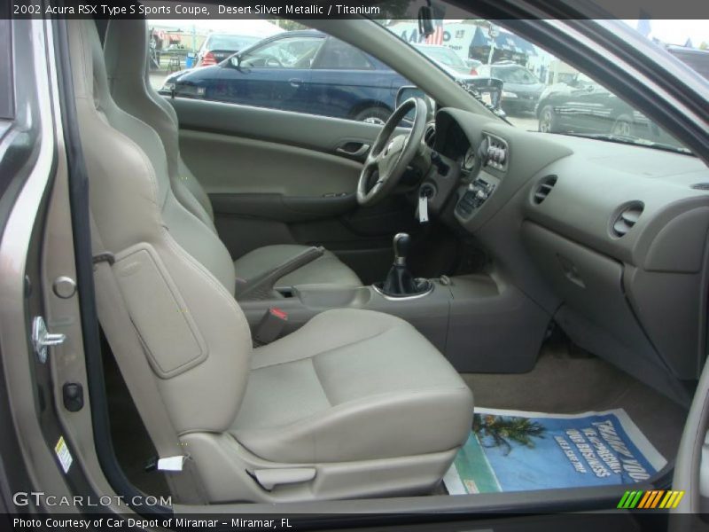 Desert Silver Metallic / Titanium 2002 Acura RSX Type S Sports Coupe