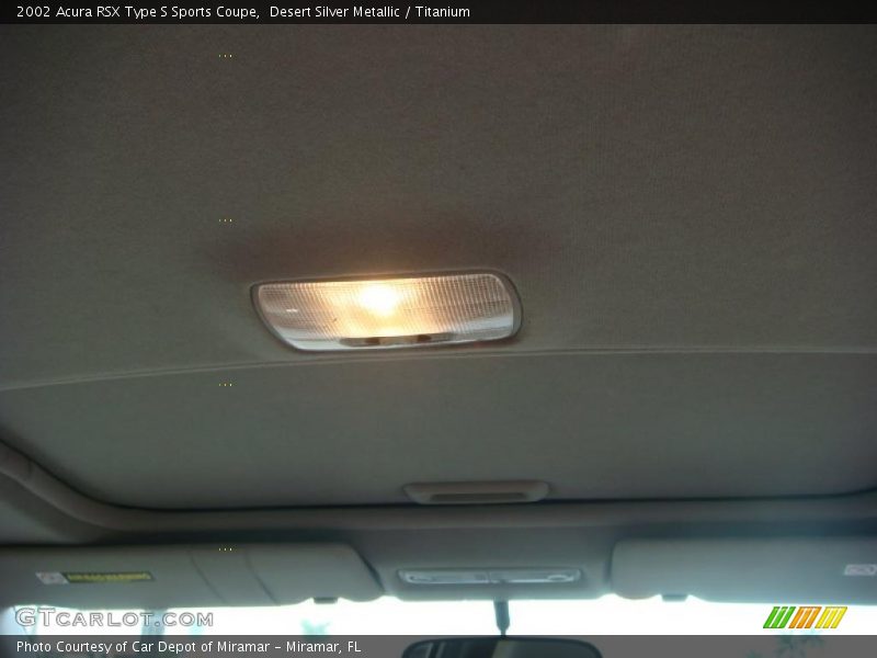Desert Silver Metallic / Titanium 2002 Acura RSX Type S Sports Coupe