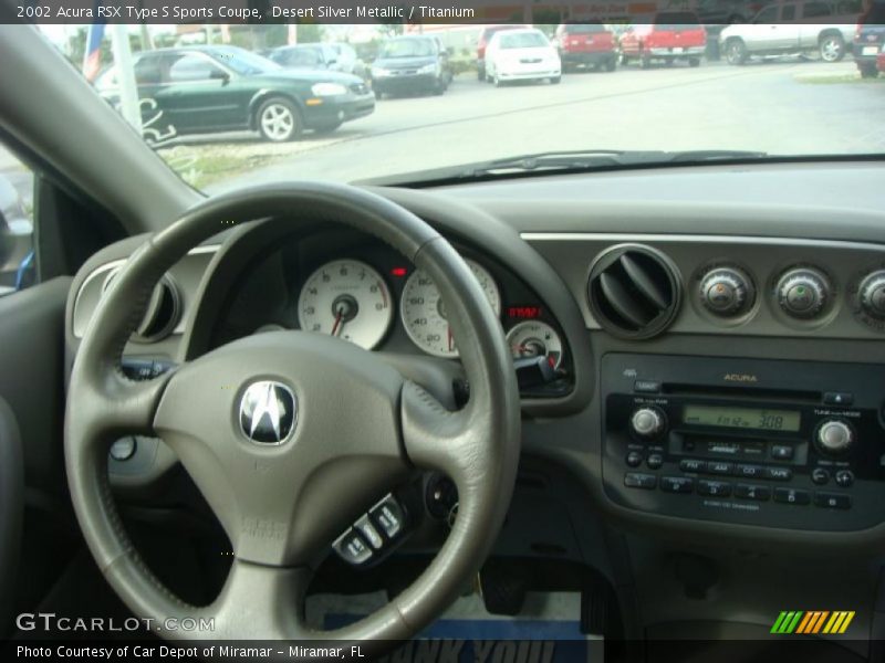 Desert Silver Metallic / Titanium 2002 Acura RSX Type S Sports Coupe