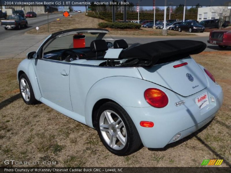 Aquarius Blue / Black 2004 Volkswagen New Beetle GLS 1.8T Convertible