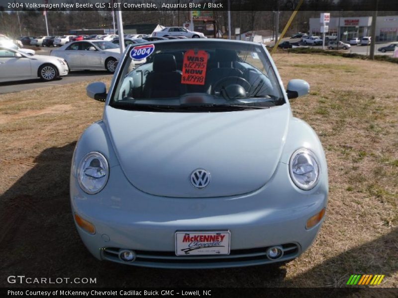 Aquarius Blue / Black 2004 Volkswagen New Beetle GLS 1.8T Convertible