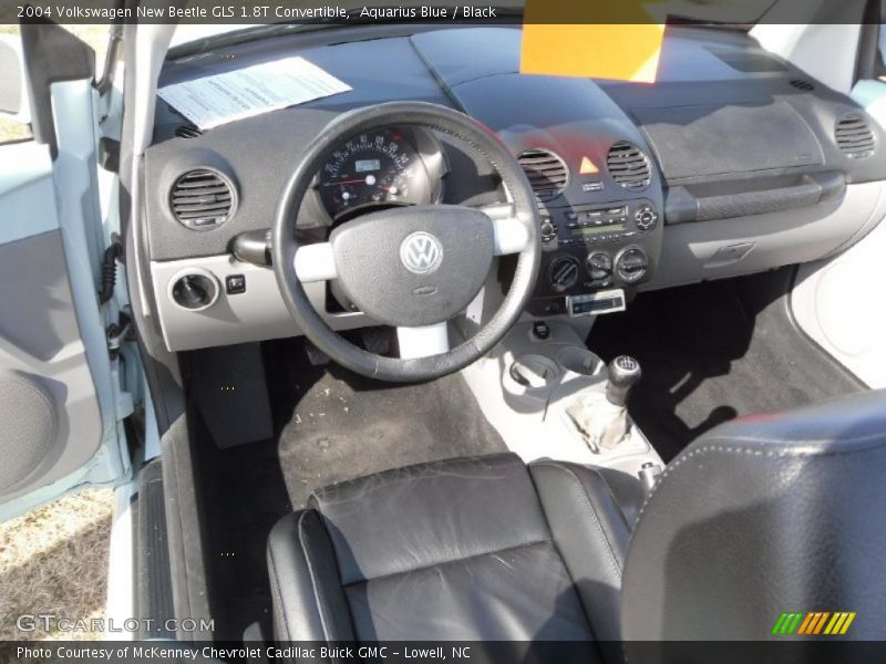Aquarius Blue / Black 2004 Volkswagen New Beetle GLS 1.8T Convertible