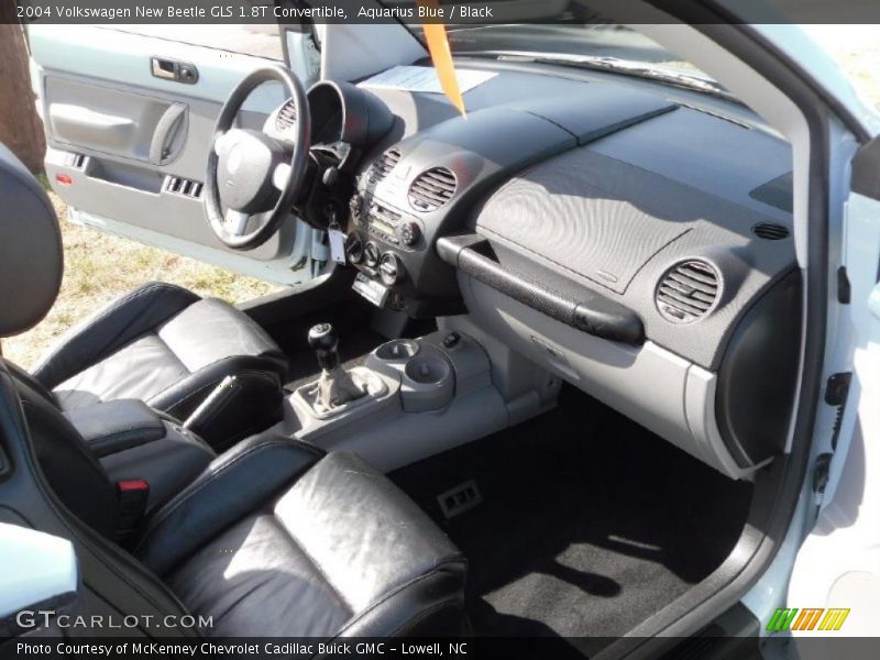 Aquarius Blue / Black 2004 Volkswagen New Beetle GLS 1.8T Convertible