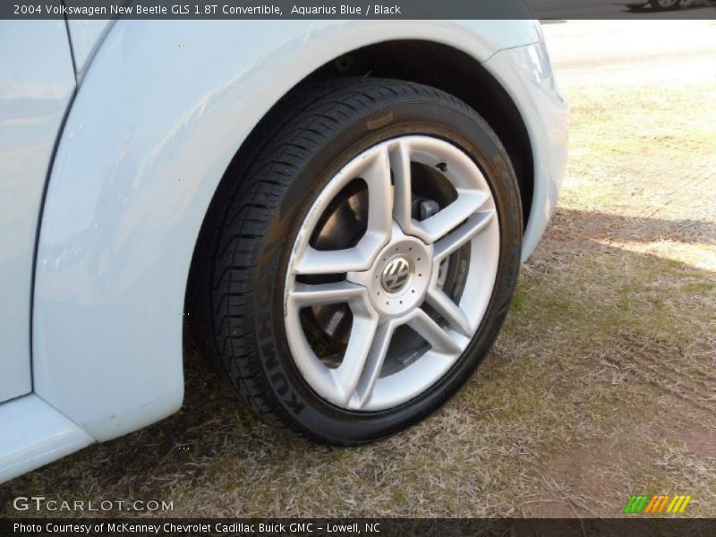 Aquarius Blue / Black 2004 Volkswagen New Beetle GLS 1.8T Convertible