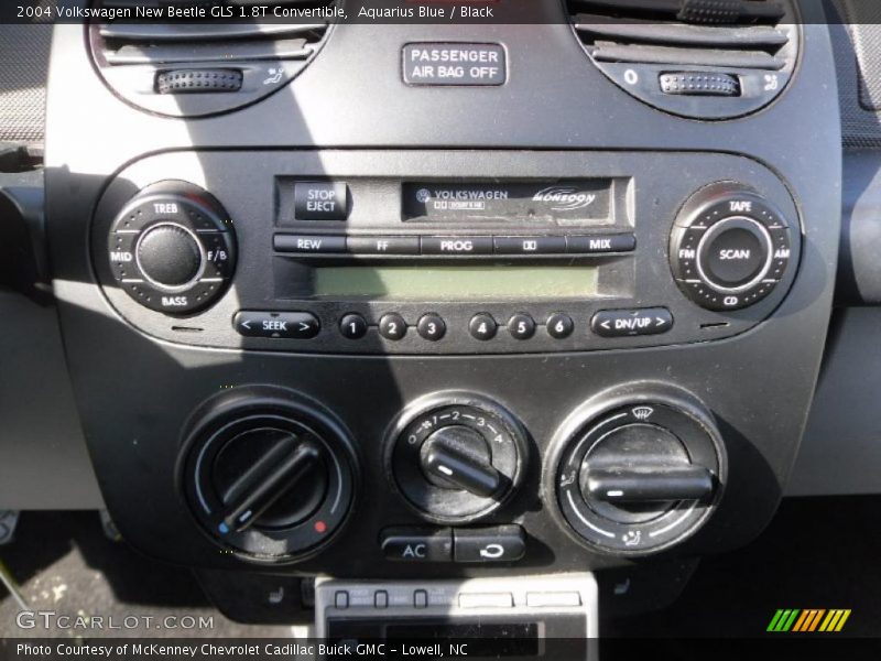 Aquarius Blue / Black 2004 Volkswagen New Beetle GLS 1.8T Convertible