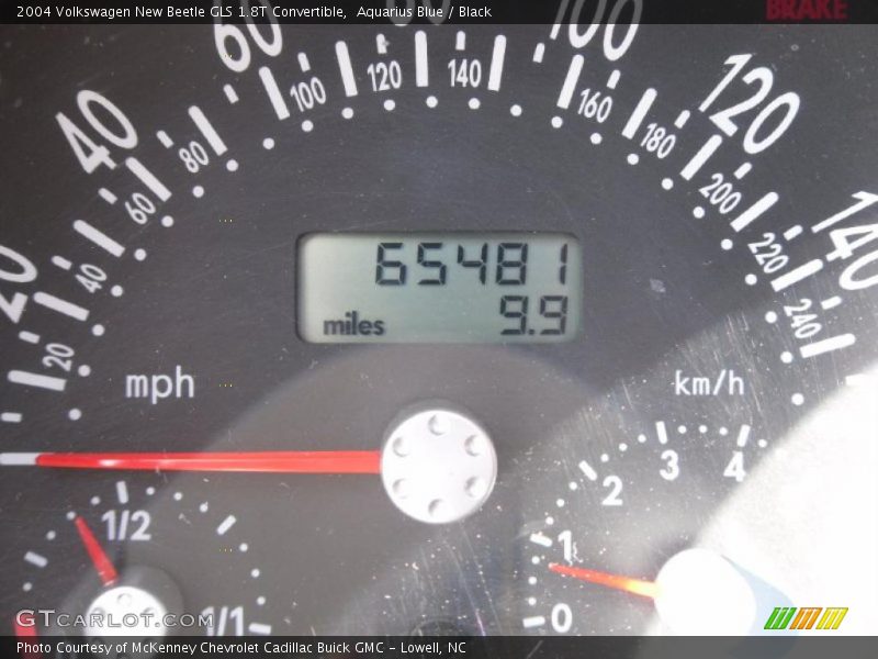 Aquarius Blue / Black 2004 Volkswagen New Beetle GLS 1.8T Convertible