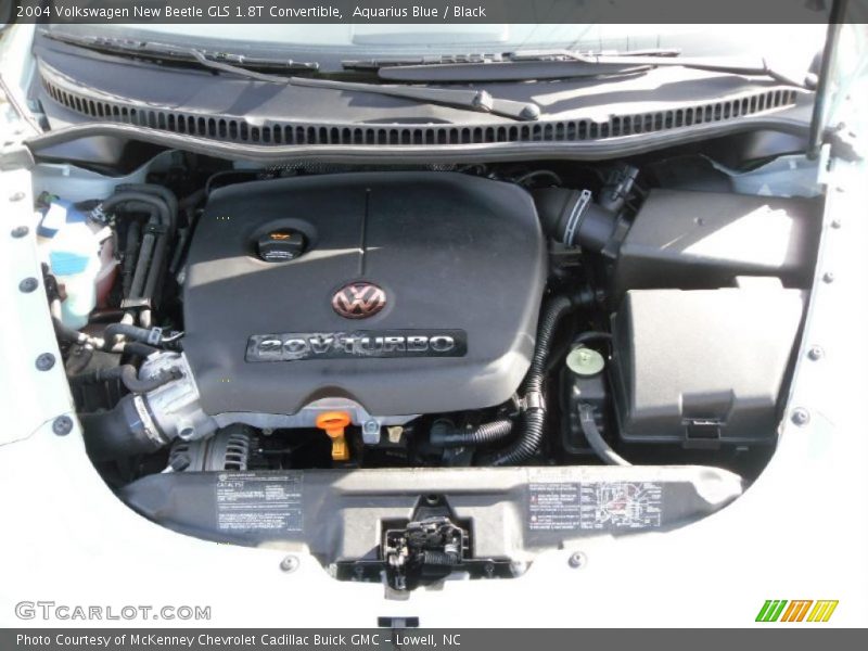 Aquarius Blue / Black 2004 Volkswagen New Beetle GLS 1.8T Convertible