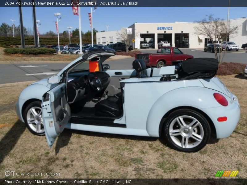 Aquarius Blue / Black 2004 Volkswagen New Beetle GLS 1.8T Convertible