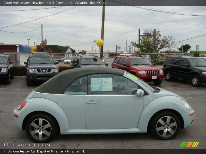 Aquarius Blue / Grey 2006 Volkswagen New Beetle 2.5 Convertible