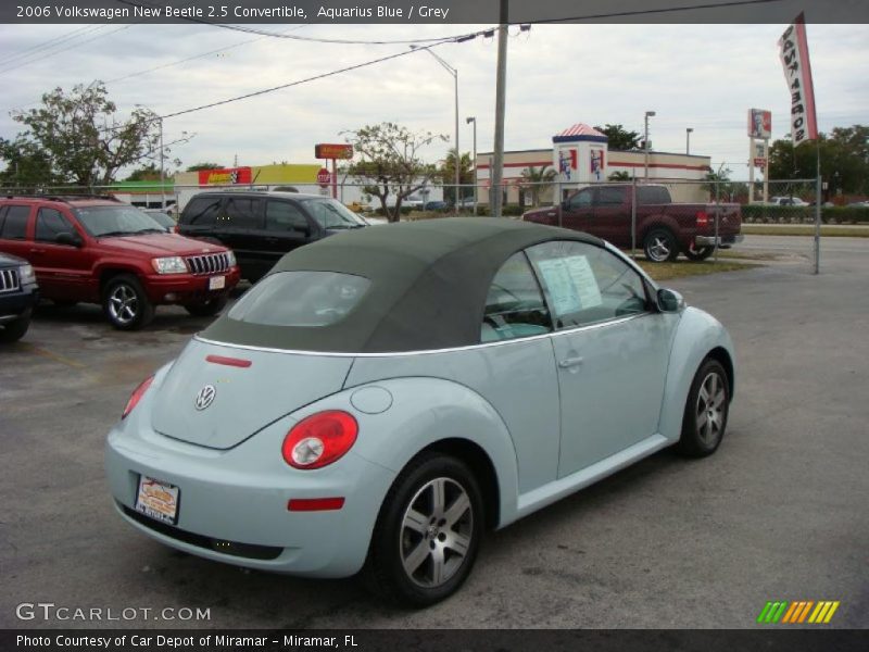 Aquarius Blue / Grey 2006 Volkswagen New Beetle 2.5 Convertible