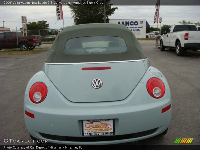 Aquarius Blue / Grey 2006 Volkswagen New Beetle 2.5 Convertible