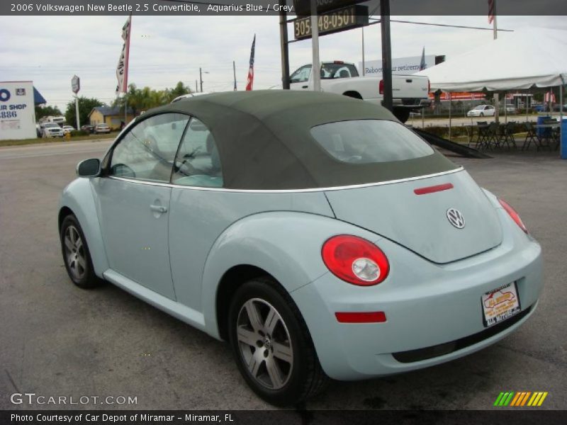Aquarius Blue / Grey 2006 Volkswagen New Beetle 2.5 Convertible