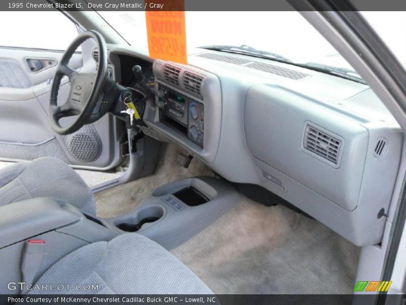 Dove Gray Metallic / Gray 1995 Chevrolet Blazer LS