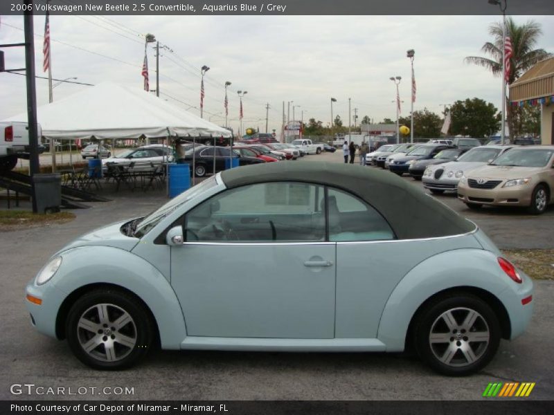 Aquarius Blue / Grey 2006 Volkswagen New Beetle 2.5 Convertible