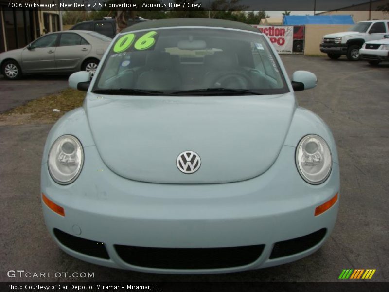 Aquarius Blue / Grey 2006 Volkswagen New Beetle 2.5 Convertible