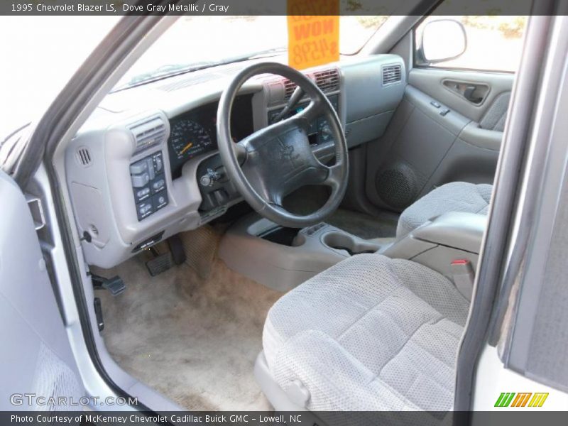 Dove Gray Metallic / Gray 1995 Chevrolet Blazer LS