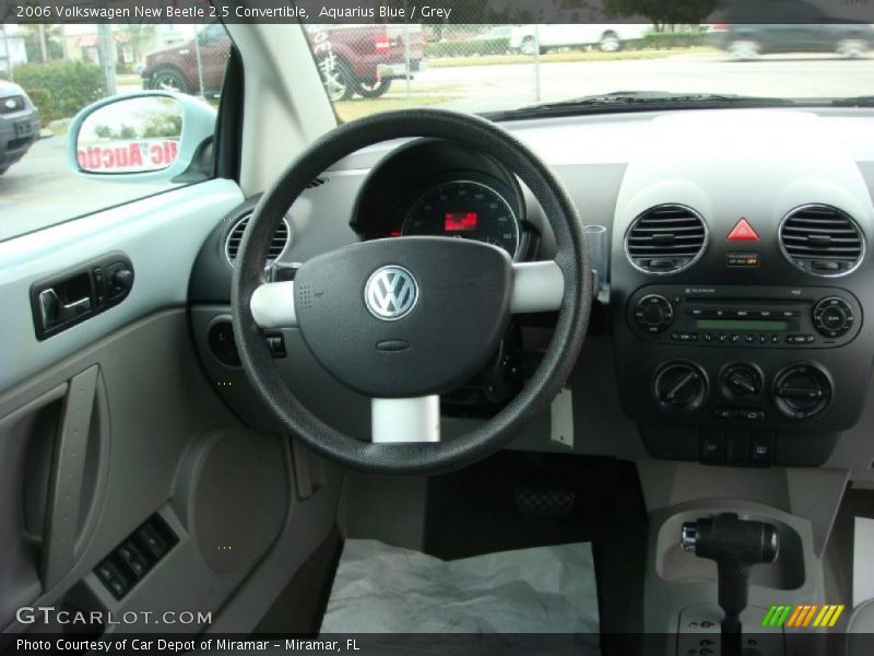 Aquarius Blue / Grey 2006 Volkswagen New Beetle 2.5 Convertible