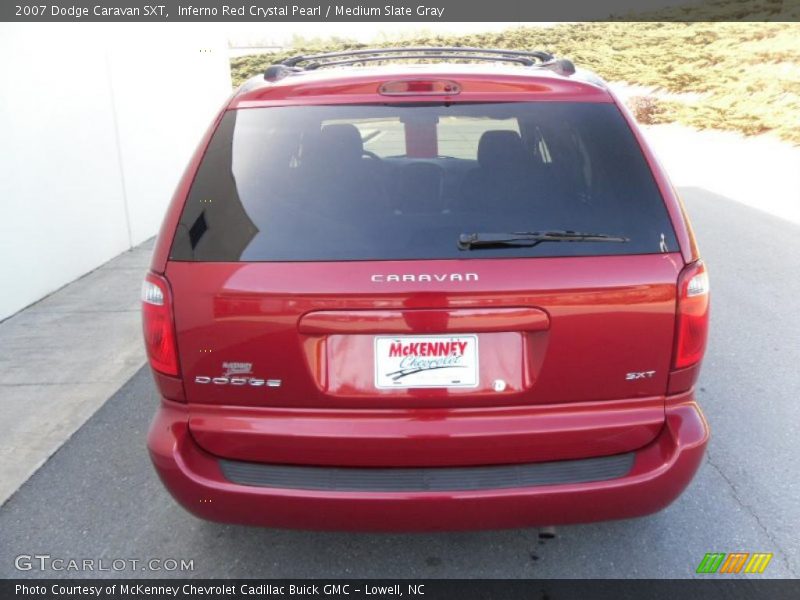 Inferno Red Crystal Pearl / Medium Slate Gray 2007 Dodge Caravan SXT