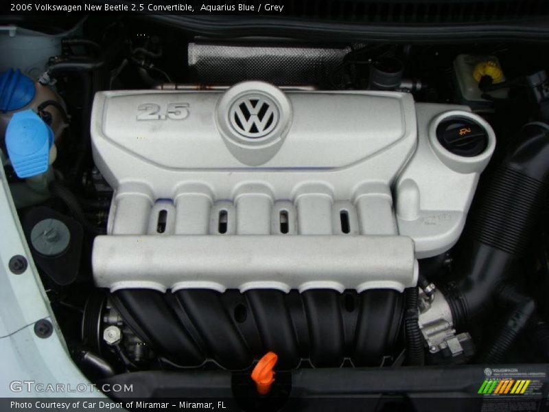 Aquarius Blue / Grey 2006 Volkswagen New Beetle 2.5 Convertible