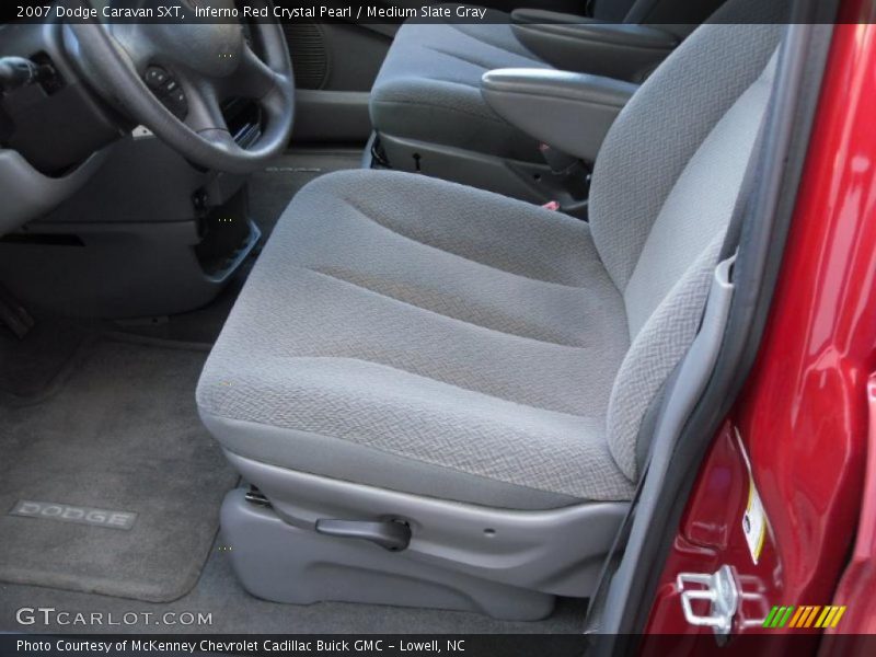 Inferno Red Crystal Pearl / Medium Slate Gray 2007 Dodge Caravan SXT