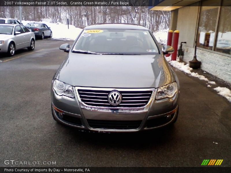 Granite Green Metallic / Pure Beige 2007 Volkswagen Passat 2.0T Sedan
