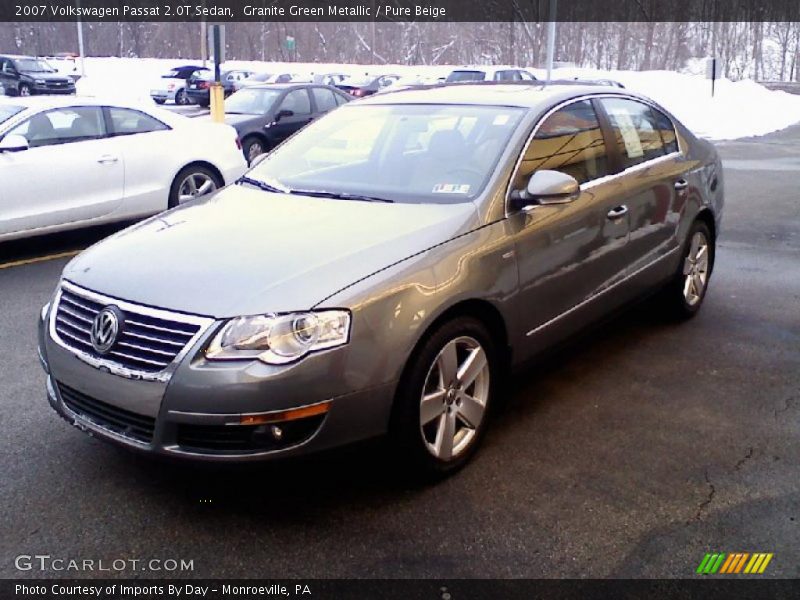 Granite Green Metallic / Pure Beige 2007 Volkswagen Passat 2.0T Sedan