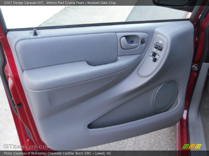 Inferno Red Crystal Pearl / Medium Slate Gray 2007 Dodge Caravan SXT