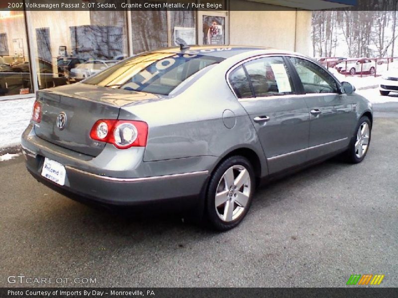 Granite Green Metallic / Pure Beige 2007 Volkswagen Passat 2.0T Sedan