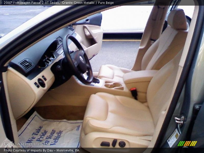 Granite Green Metallic / Pure Beige 2007 Volkswagen Passat 2.0T Sedan