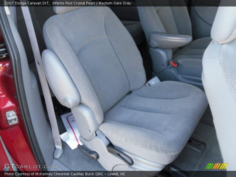 Inferno Red Crystal Pearl / Medium Slate Gray 2007 Dodge Caravan SXT