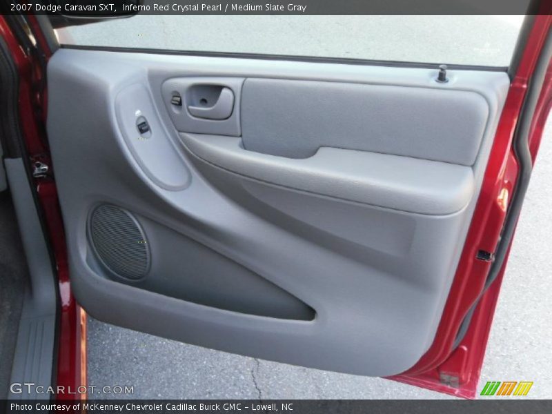 Inferno Red Crystal Pearl / Medium Slate Gray 2007 Dodge Caravan SXT