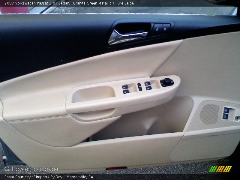 Granite Green Metallic / Pure Beige 2007 Volkswagen Passat 2.0T Sedan