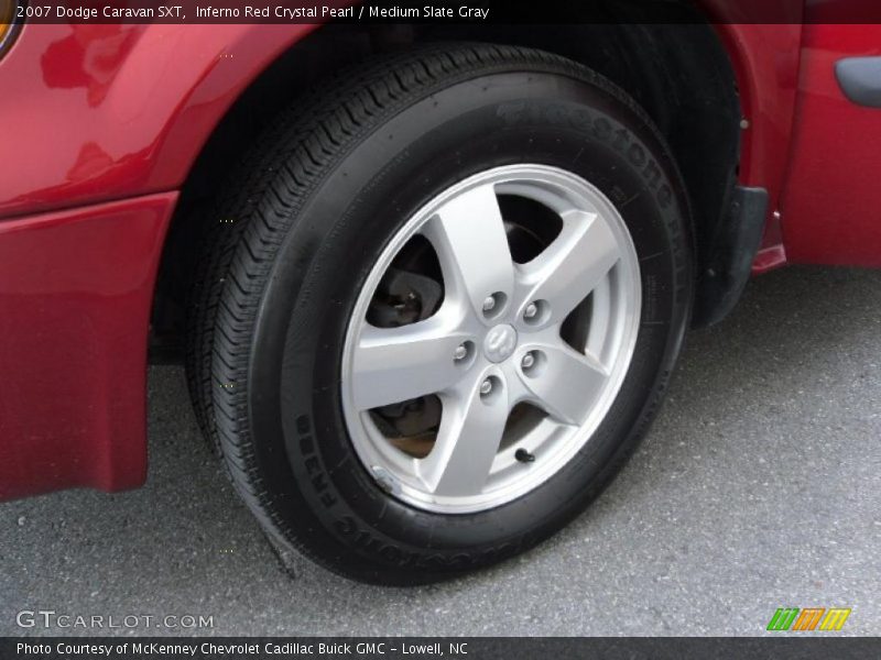 Inferno Red Crystal Pearl / Medium Slate Gray 2007 Dodge Caravan SXT