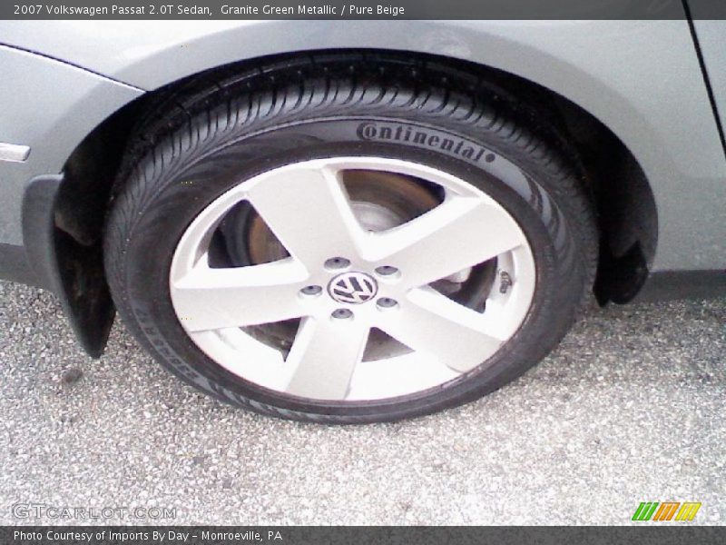 Granite Green Metallic / Pure Beige 2007 Volkswagen Passat 2.0T Sedan