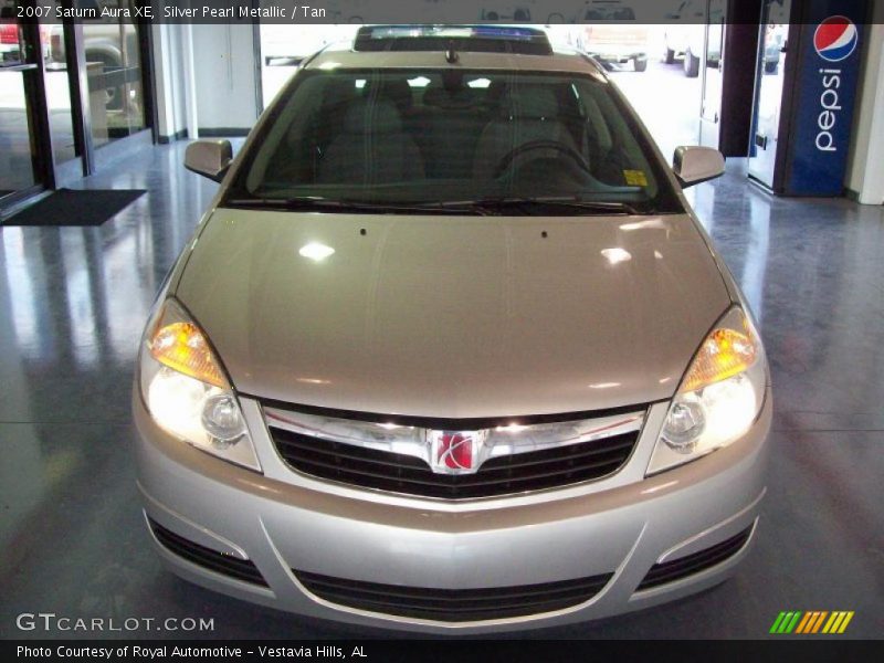 Silver Pearl Metallic / Tan 2007 Saturn Aura XE