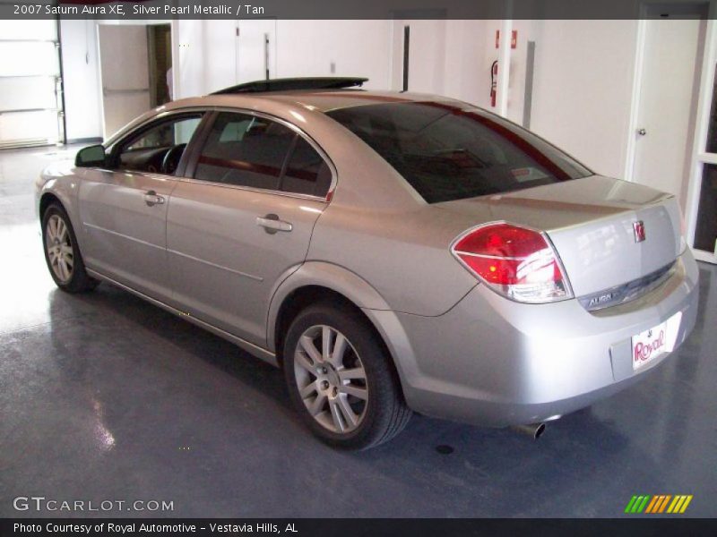 Silver Pearl Metallic / Tan 2007 Saturn Aura XE