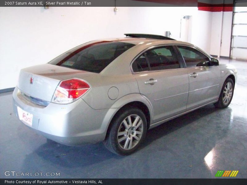 Silver Pearl Metallic / Tan 2007 Saturn Aura XE