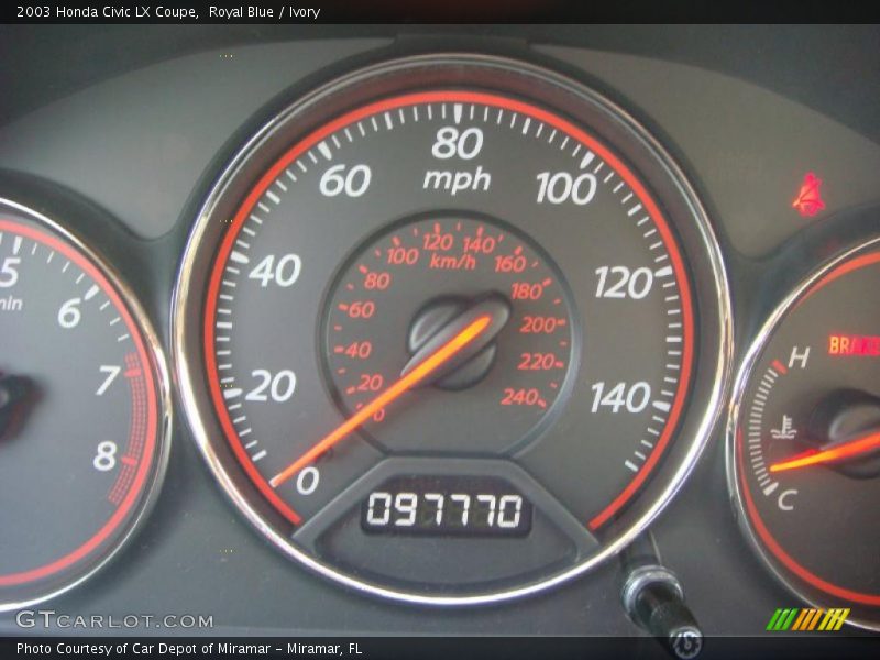 Royal Blue / Ivory 2003 Honda Civic LX Coupe