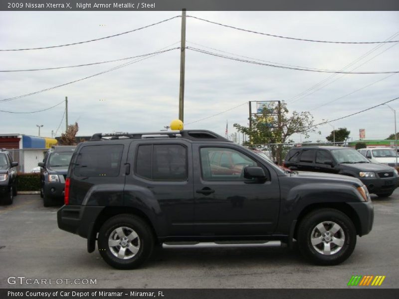 Night Armor Metallic / Steel 2009 Nissan Xterra X