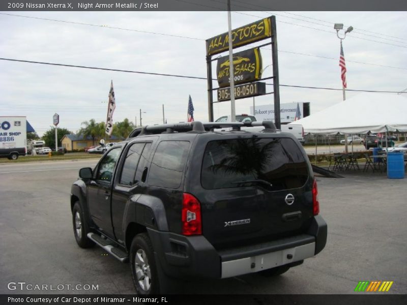 Night Armor Metallic / Steel 2009 Nissan Xterra X