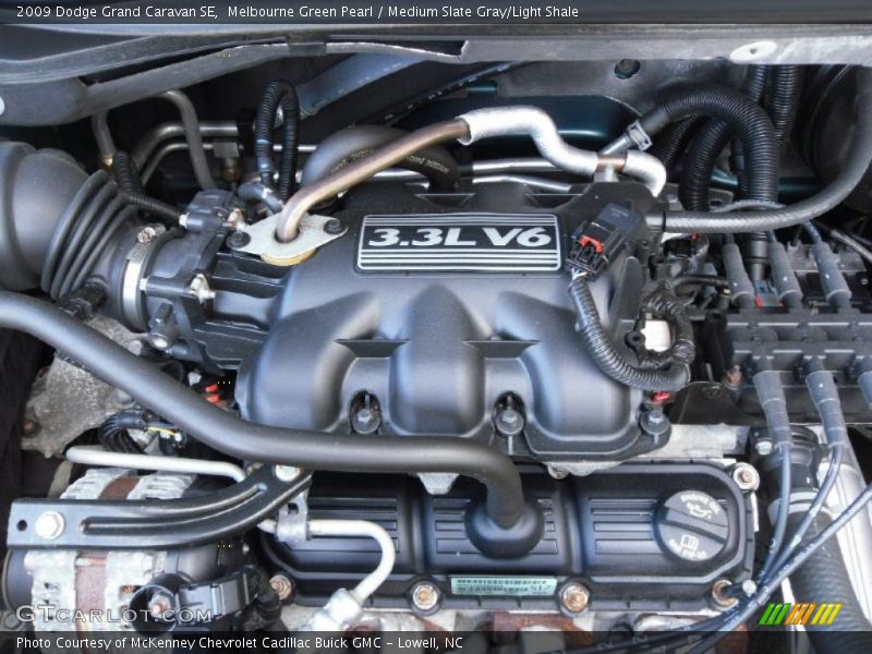 Melbourne Green Pearl / Medium Slate Gray/Light Shale 2009 Dodge Grand Caravan SE