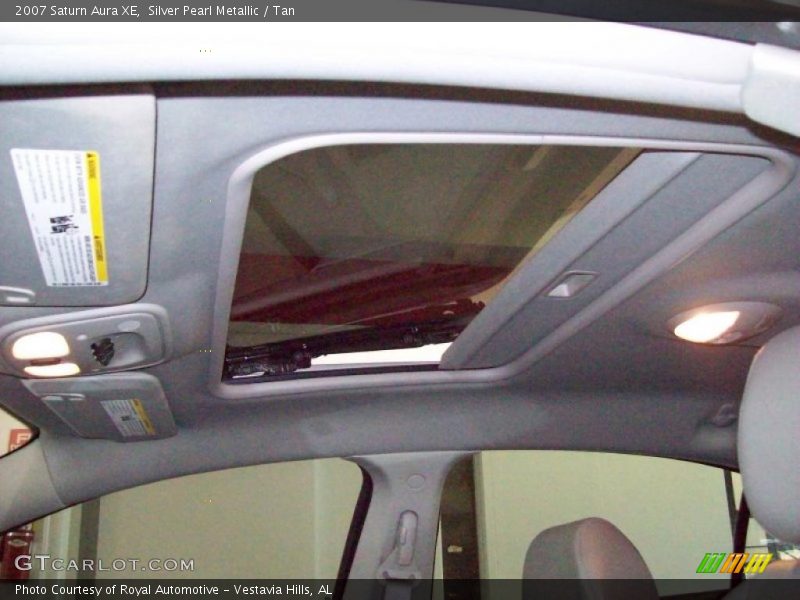Silver Pearl Metallic / Tan 2007 Saturn Aura XE