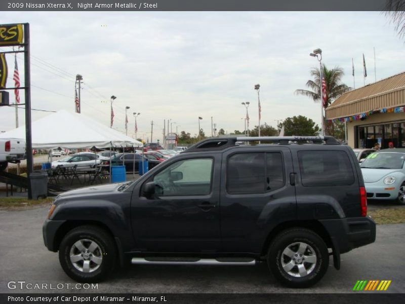 Night Armor Metallic / Steel 2009 Nissan Xterra X
