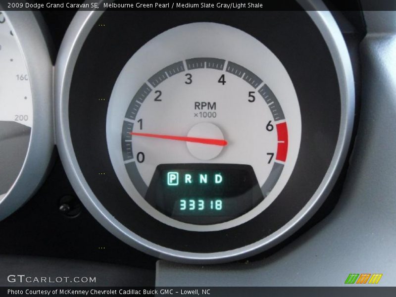 Melbourne Green Pearl / Medium Slate Gray/Light Shale 2009 Dodge Grand Caravan SE