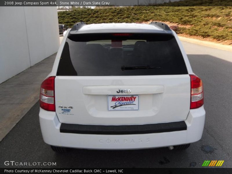 Stone White / Dark Slate Gray 2008 Jeep Compass Sport 4x4