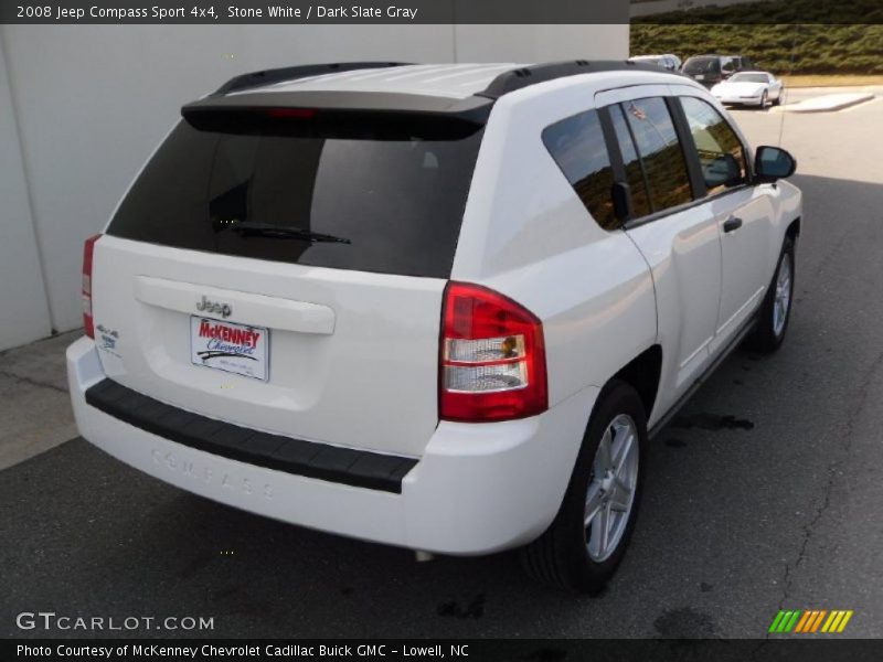 Stone White / Dark Slate Gray 2008 Jeep Compass Sport 4x4