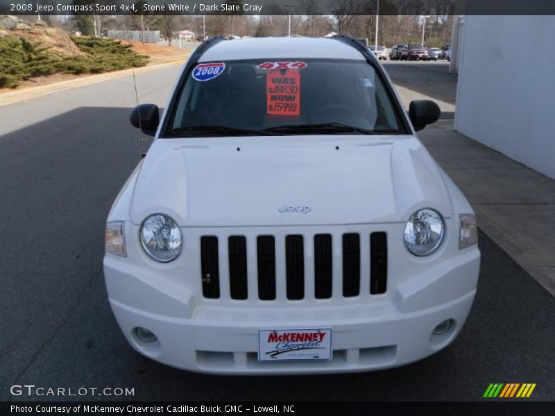 Stone White / Dark Slate Gray 2008 Jeep Compass Sport 4x4